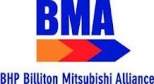 client and former employer BMA (BHP Mitsubishi Alliance) logo